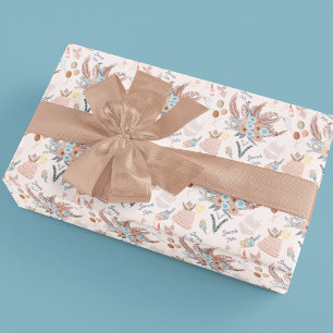 Papier Cadeau Motif de Fête des mariées Boho