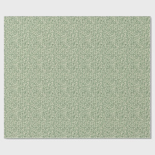 Papier Cadeau Motif de feuillage de feuilles botaniques vert sau