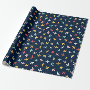 Papier Cadeau Motif de feuille