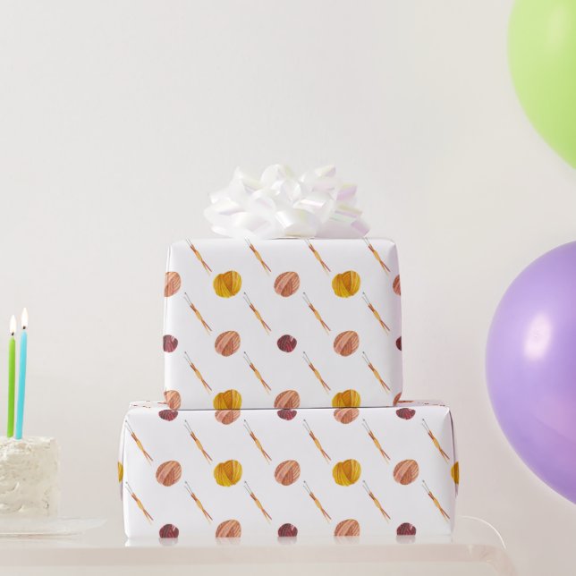 Papier Cadeau Motif de fils Crochet mignonne (Cadeaux de fête)