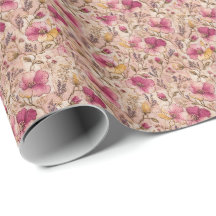 Motif de fleur botanique rose délicat