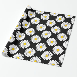 Papier Cadeau Motif de fleur de style de marguerite