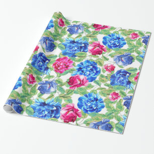 Papier Cadeau Motif de fleurs