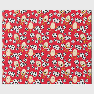 Papier Cadeau Motif de football Egghead