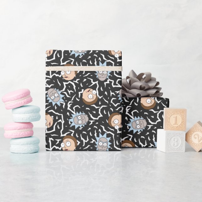 Papier Cadeau Motif de foudre Rick et Morty (Baby Shower)