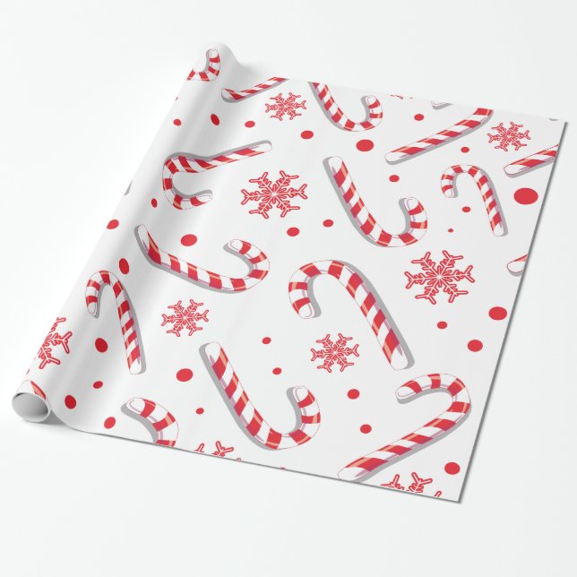 Papier Cadeau Motif de friandise doux de Christmassy (Déroulé)