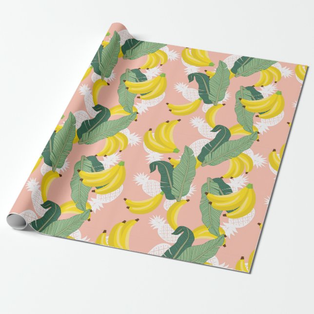 Papier Cadeau Motif de fruits (Déroulé)