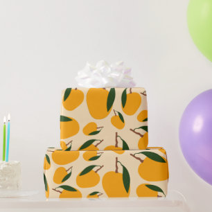 Papier Cadeau Motif de fruits d'été Mango