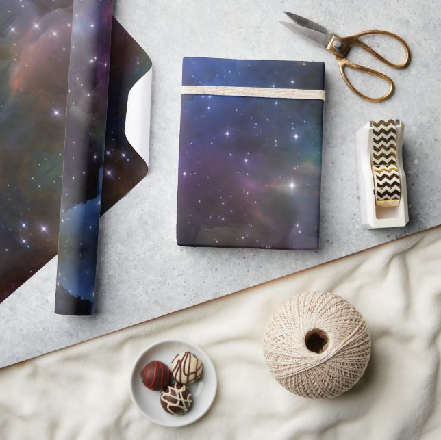 Papier Cadeau Motif de Galaxie cosmique céleste (Artisanat)