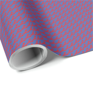 Papier Cadeau Motif de homard preppy Rouge Bleu Maine Côte Amusa