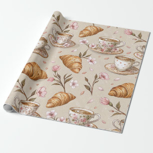 Papier Cadeau Motif de housse de café Fleur de Cerisier (9)