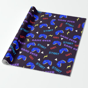 Papier Cadeau Motif de jeux vidéo