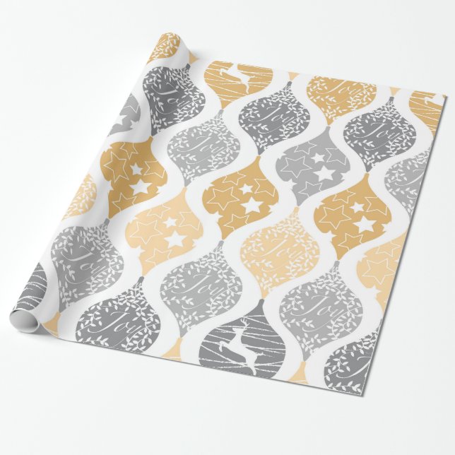 Papier Cadeau Motif de joie des cerfs (Déroulé)