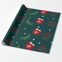 Papier Cadeau Motif de la Coupe pour Noël