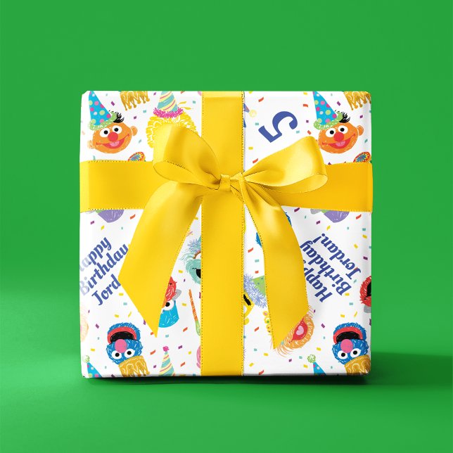 Papier Cadeau Motif de la fête des Pals sésame Crayon (Wrapped gift)