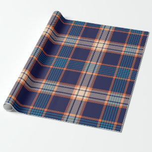 Papier Cadeau Motif de la marine tartan