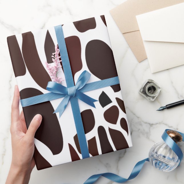Papier Cadeau Motif de la peau de girafe (Cadeaux)