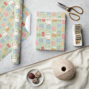 Papier Cadeau Motif de lettre bloc Hedwig Post