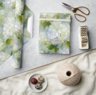 Papier Cadeau Motif de l'Hydrangée