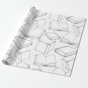 Papier Cadeau Motif de livre