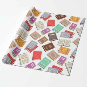 Papier Cadeau Motif de livre