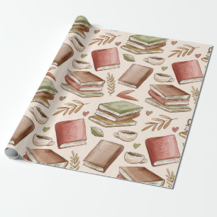 Papier Cadeau Motif de livre
