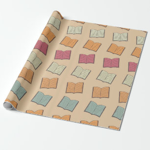 Papier Cadeau Motif de livre