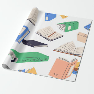 Papier Cadeau Motif de livre