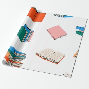 Papier Cadeau Motif de livre