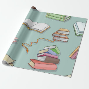 Papier Cadeau Motif de livre