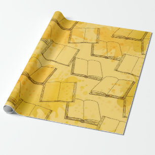 Papier Cadeau Motif de livre