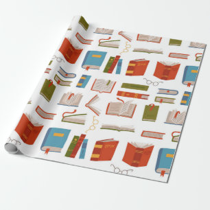 Papier Cadeau Motif de livre