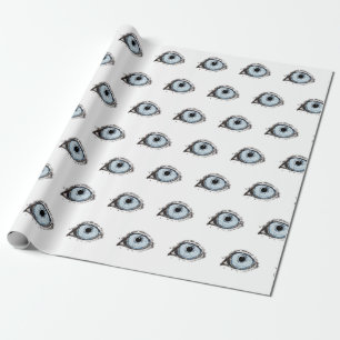 Papier Cadeau Motif de l'oeil Husky