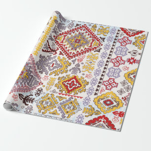 Papier Cadeau Motif de l'ornement en cachemire indien. Mandal et