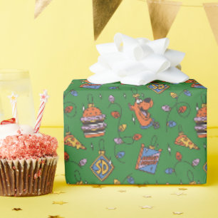 Papier Cadeau Motif de lumières de snack de vacances de Scooby-D
