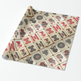 Papier Cadeau Motif de Mahjong