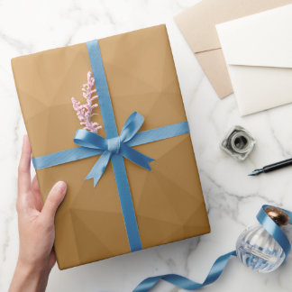 Papier Cadeau Motif de maille géométrique à dégradé marron