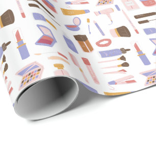 Papier Cadeau Motif de maquillage cosmétique mignon