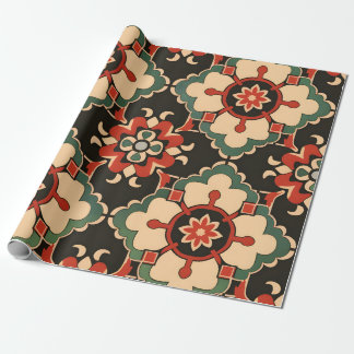 Papier Cadeau Motif de médaillon d'or