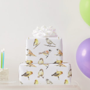 Papier Cadeau Motif de mésanges