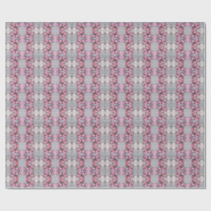 Papier Cadeau Motif de miroir de Tulip gris rose Carré