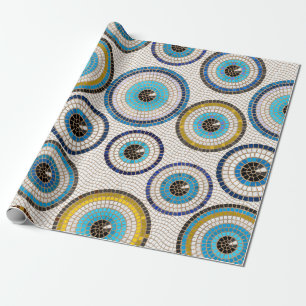 Papier Cadeau Motif de mosaïque de l'oeil maléfique