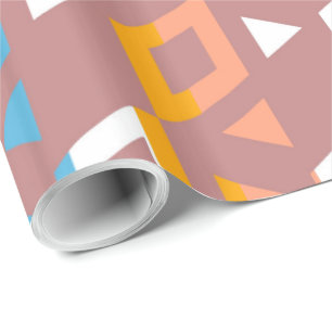 Papier Cadeau Motif de mosaïque géométrique décorative #6