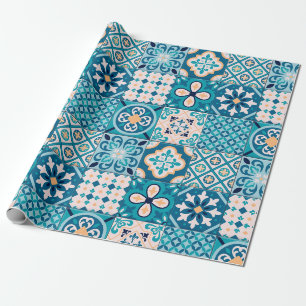 Papier Cadeau Motif de mosaïque marocaine