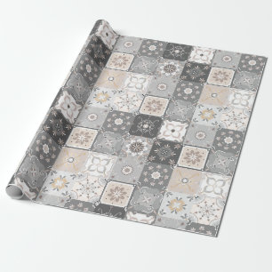 Papier Cadeau Motif de mosaïque marocaine