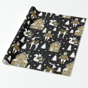 Papier Cadeau Motif de Noël