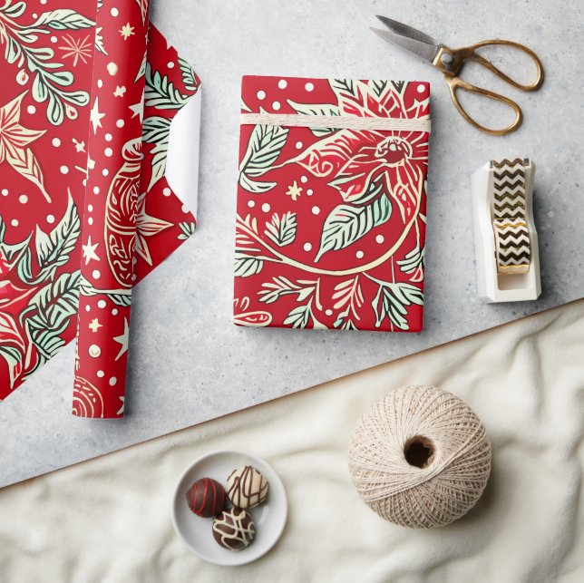 Papier Cadeau Motif de Noël (Artisanat)