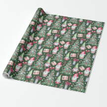 Motif de Noël Aquarelle cadeau