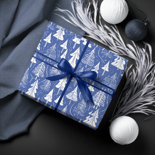 Papier Cadeau Motif de Noël bleu n° 6 ID1009
