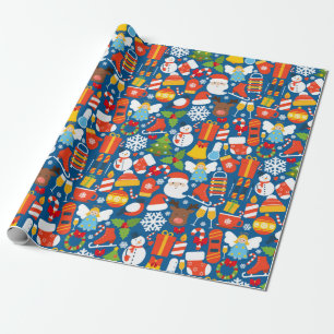 Papier Cadeau Motif de Noël décoratif